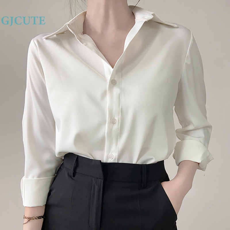 Áo Sơ Mi Dài Tay Phong Cách Pháp Cổ Điển Thanh Lịch Dành Cho Nữ