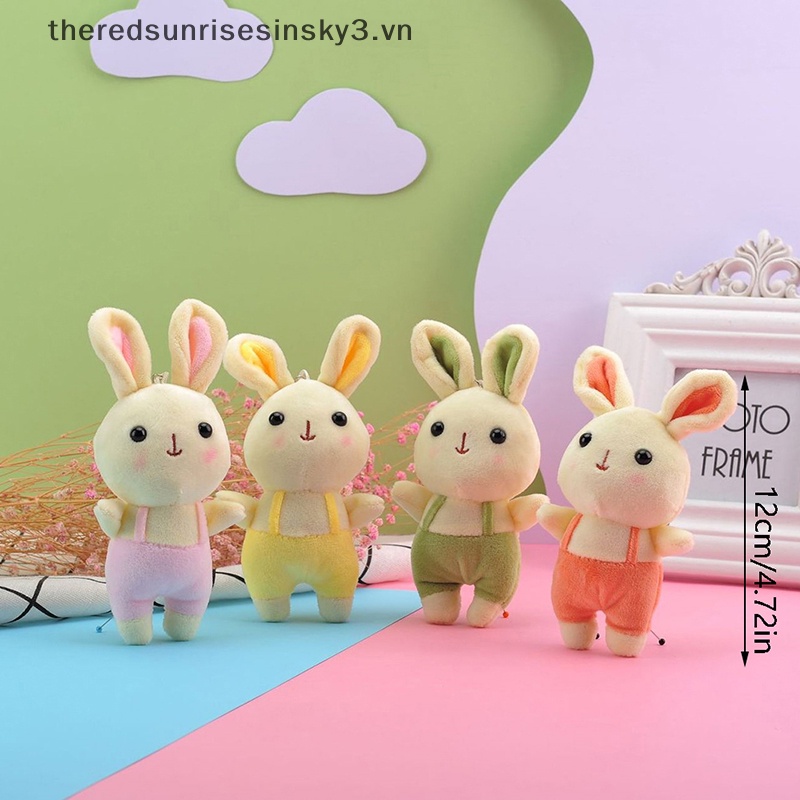 Móc Khóa Thỏ Nhồi Bông 12CM Đáng Yêu Thời Trang