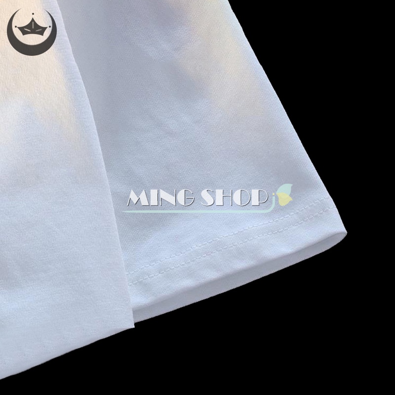 Áo Thun Nữ Ngắn Tay Cổ Tròn In Hoa Thời Trang