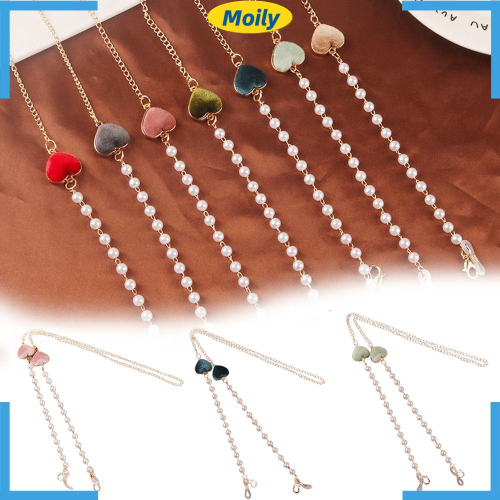 MOILYVN Dây Giữ Mắt Kính Hình Trái Tim Thời Trang