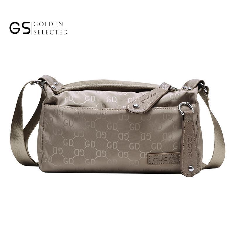 Túi Đeo Vai Bằng Vải Nylon Thiết Kế Đơn Giản Gọn Nhẹ Thời Trang Cho Nữ