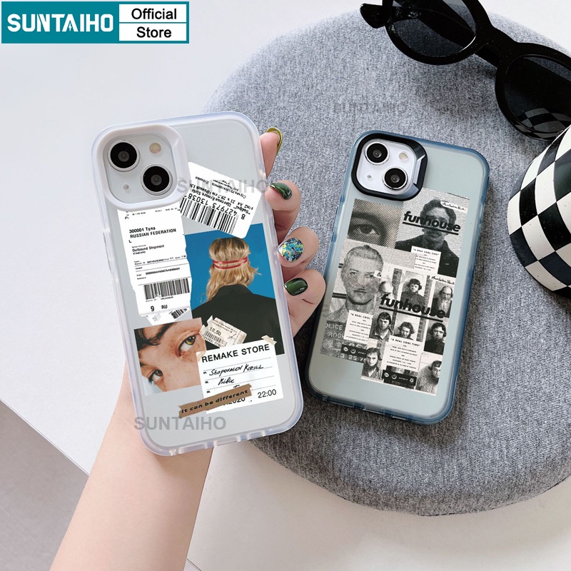 Suntaiho Ốp lưng ốp iphone Ốp Điện Thoại In Họa Tiết vintage Cho iPhone 7 8 plus x xs xsmax 11 pro max 12 12pro 12pro max 13 13pro 13promax 14 14plus