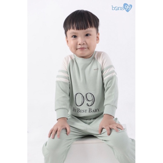 Bons . Bộ nỉ lót lông thu đông cho bé trai bé gái