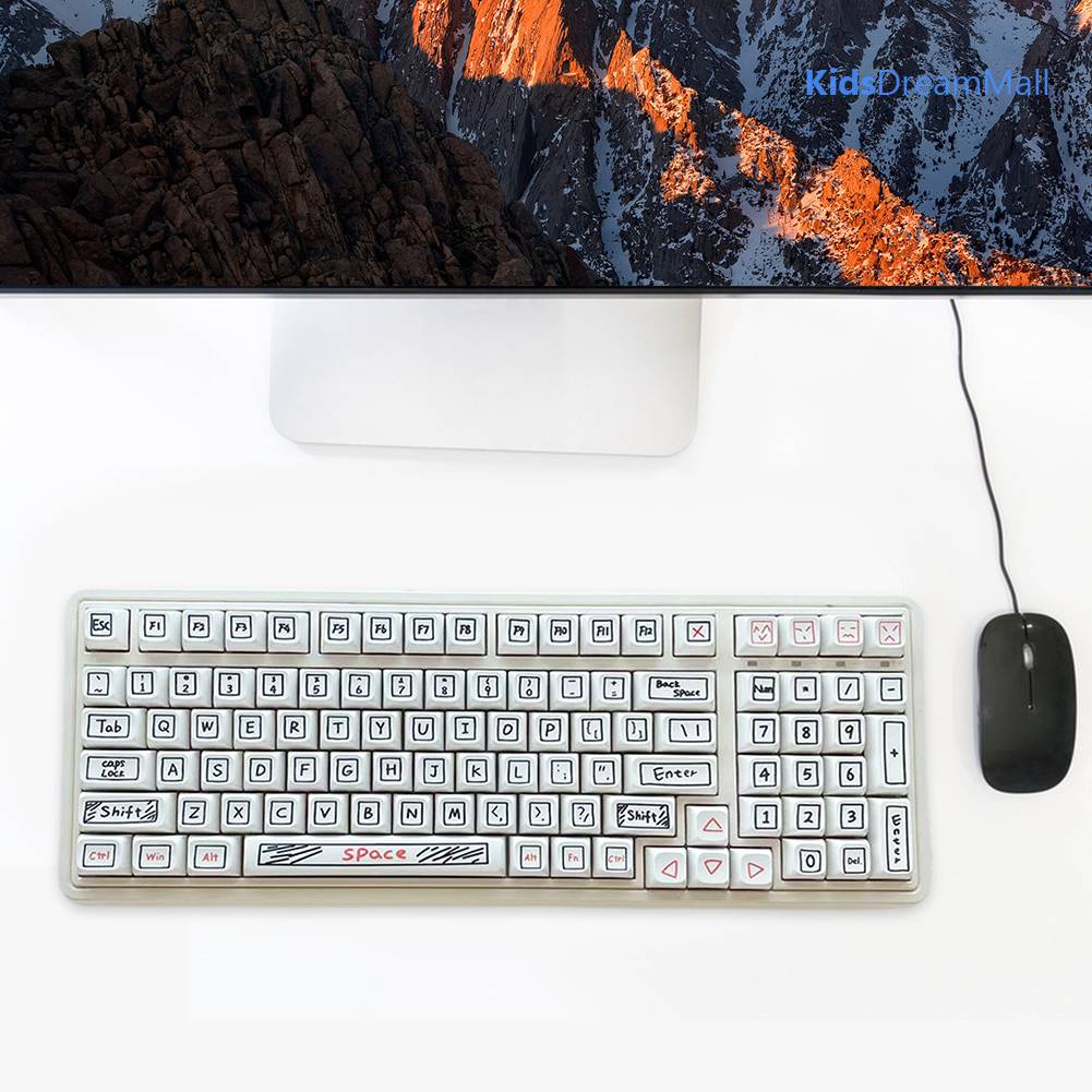 Bộ 125 Nút Thay Thế Bằng Nhựa PBT Cho Bàn Phím DIY