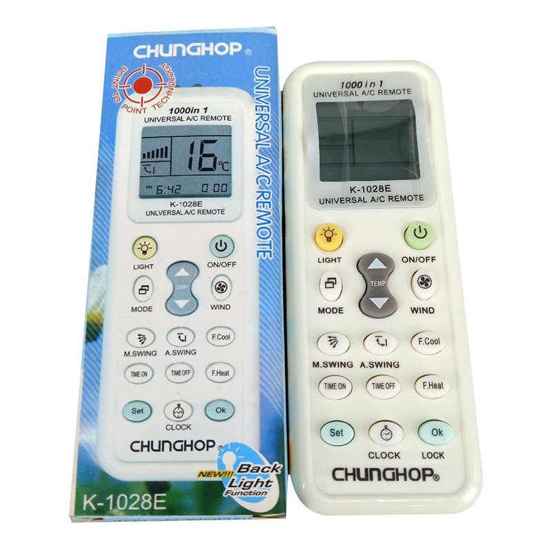 Bộ Điều Khiển Máy Lạnh CHUNGHOP K-1028 Cho CHUNGHOP AC A / C Remoto K-1028E 1000 Trong 1