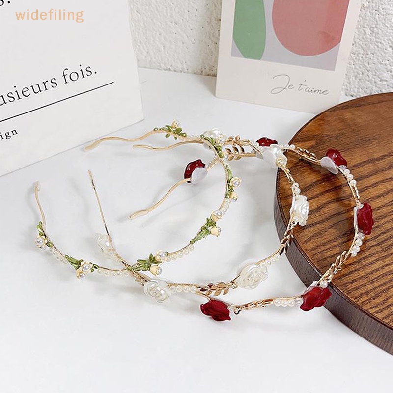 Băng Đô Cài Tóc Bản Rộng Bằng Hợp Kim Đính Ngọc Trai Phong Cách Vintage Thanh Lịch Thời Trang Cho Nữ