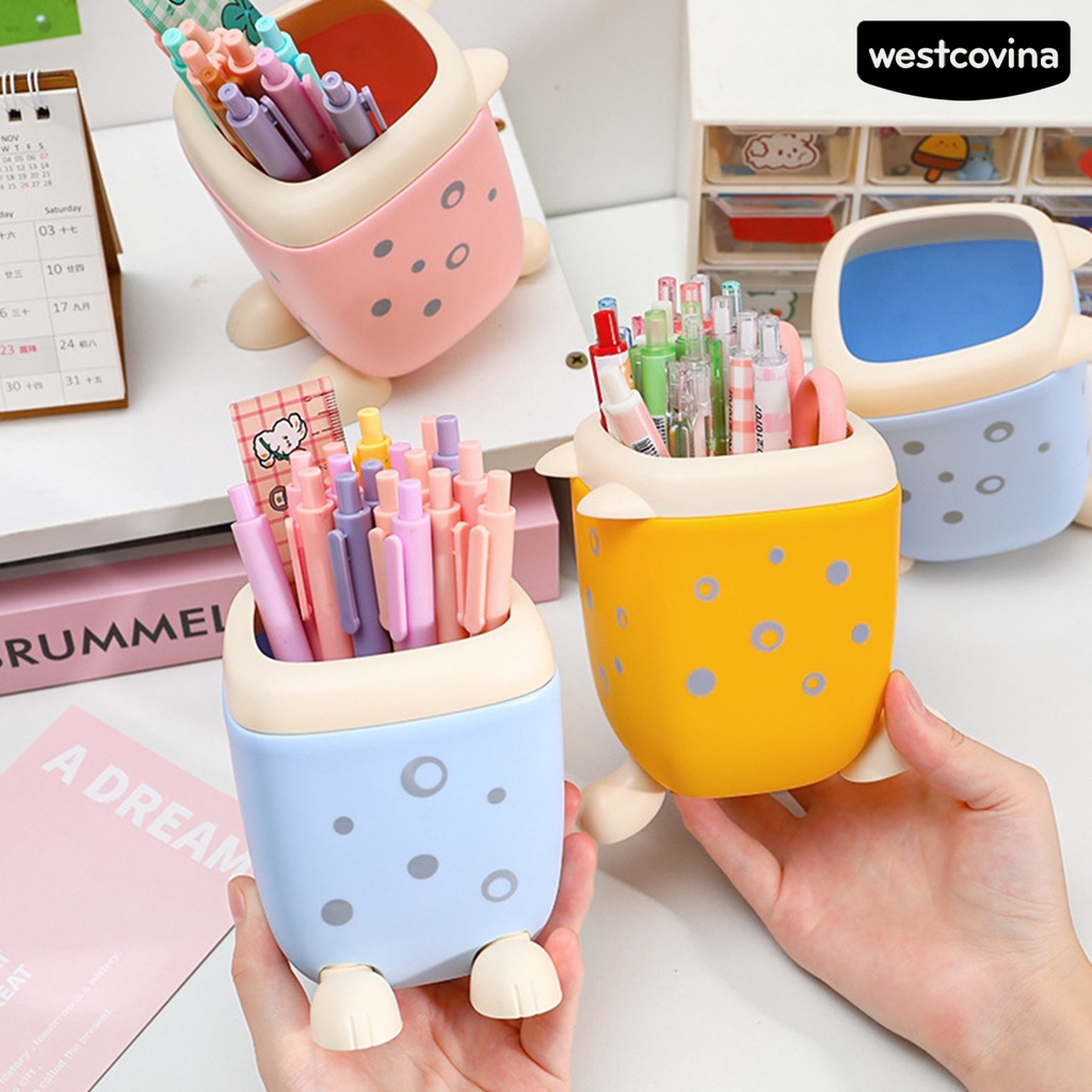 [WSTN] [WSTN]✎Hộp Đựng Bút Họa Tiết Da Báo Hoạt Hình Sức Chứa Lớn Tiết Kiệm Không Gian