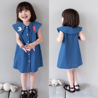  Hàng Có Sẵn Đầm Một Mảnh Mùa Hè Phong Cách Hàn Quốc Dễ Thương Hợp Thời Trang Cho Bé Gái