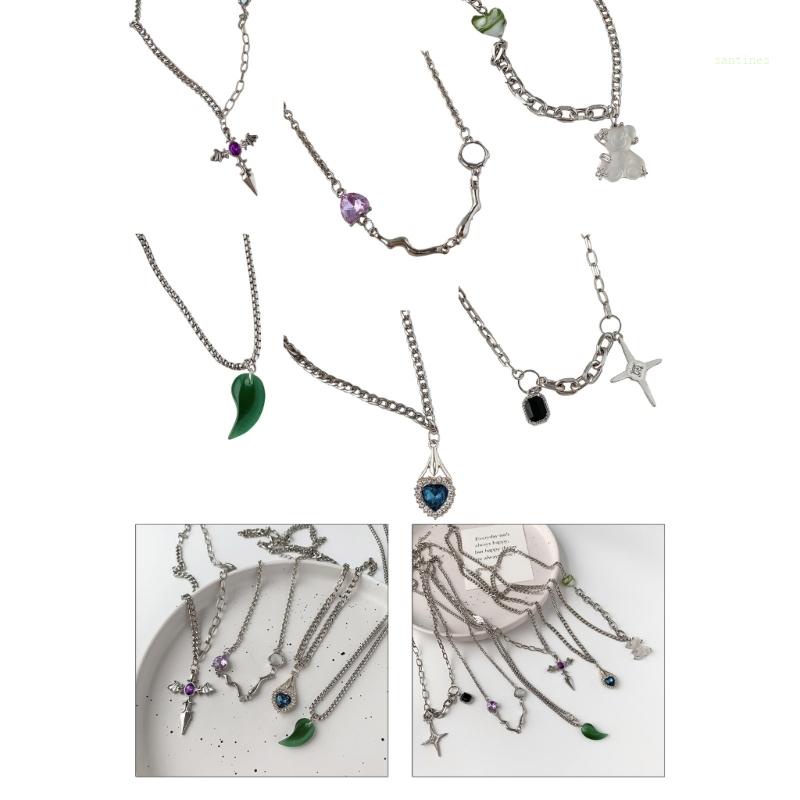 Vòng cổ Mặt Hình Thánh Giá / Mặt Trăng / Trái Tim Phong Cách Gothic Cổ Điển