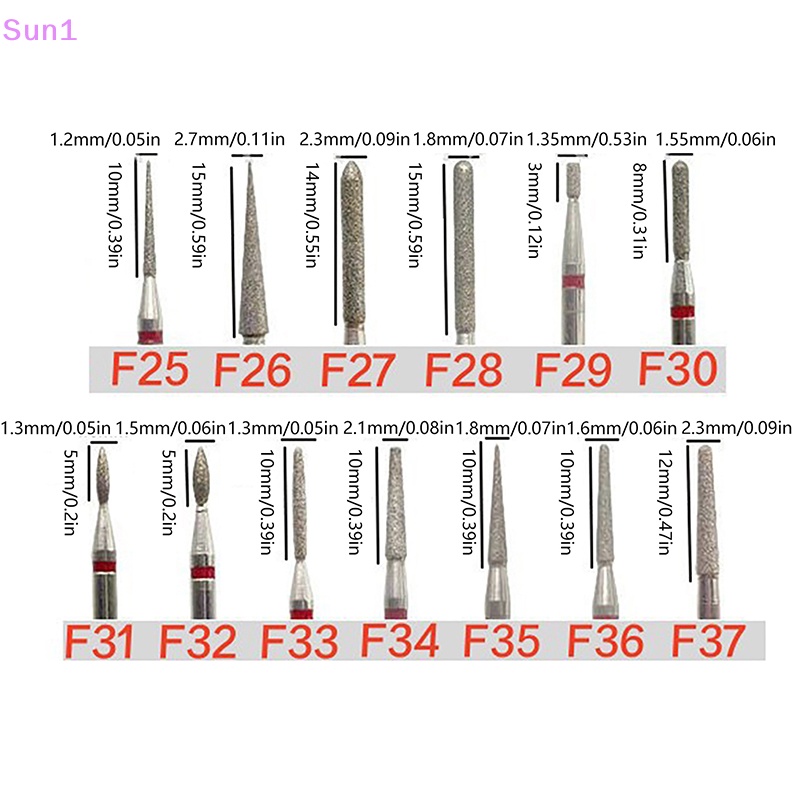 Bộ Mũi Khoan Móng Điện Tử Chuyên Dụng Cho Salon Trang Trí Móng Sun1 >