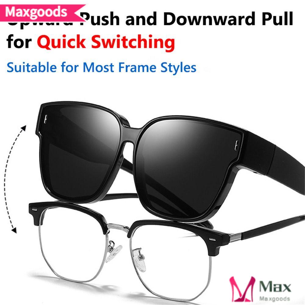 MAXG Kính Chống Nắng Phân Cực Mặt Vuông Chống Tia UV Ngoại Cỡ Vừa Vặn Hợp Thời Trang Cho Nam Và Nữ
