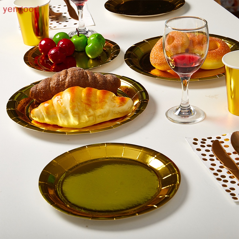 Bộ Cốc Đĩa Ăn Dùng Một Lần Trang Trí Tiệc Sinh Nhật / Đám Cưới