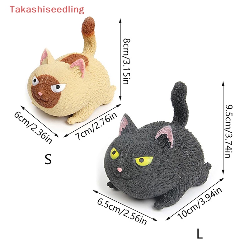 Đồ Chơi Nắn Bóp Đàn Hồi Giảm Stress Hình Mèo Hoạt Hình