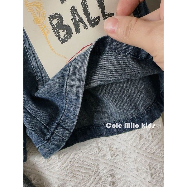 Quần Short Denim Dáng Rộng In Họa Tiết Graffiti Phong Cách Hàn Quốc Thời Trang Mùa Hè Cho Bé Trai Và Gái