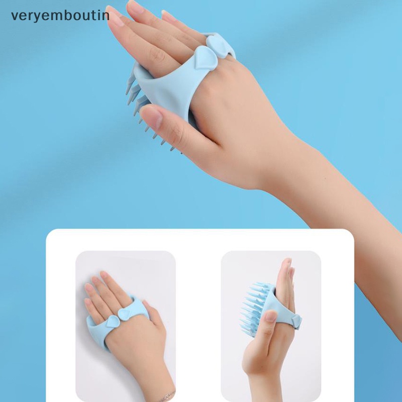 Bàn Chải Massage Da Đầu Cầm Tay Hình Tròn Tiện Lợi