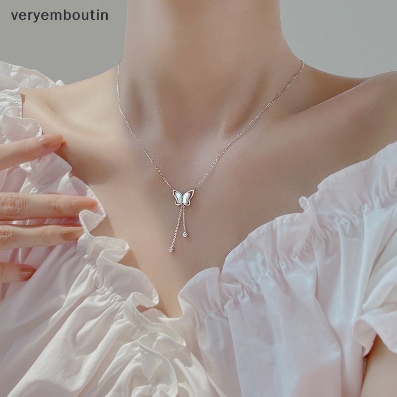 Vòng cổ Mặt Hình Bướm Lấp Lánh Thời Trang Cho Nữ