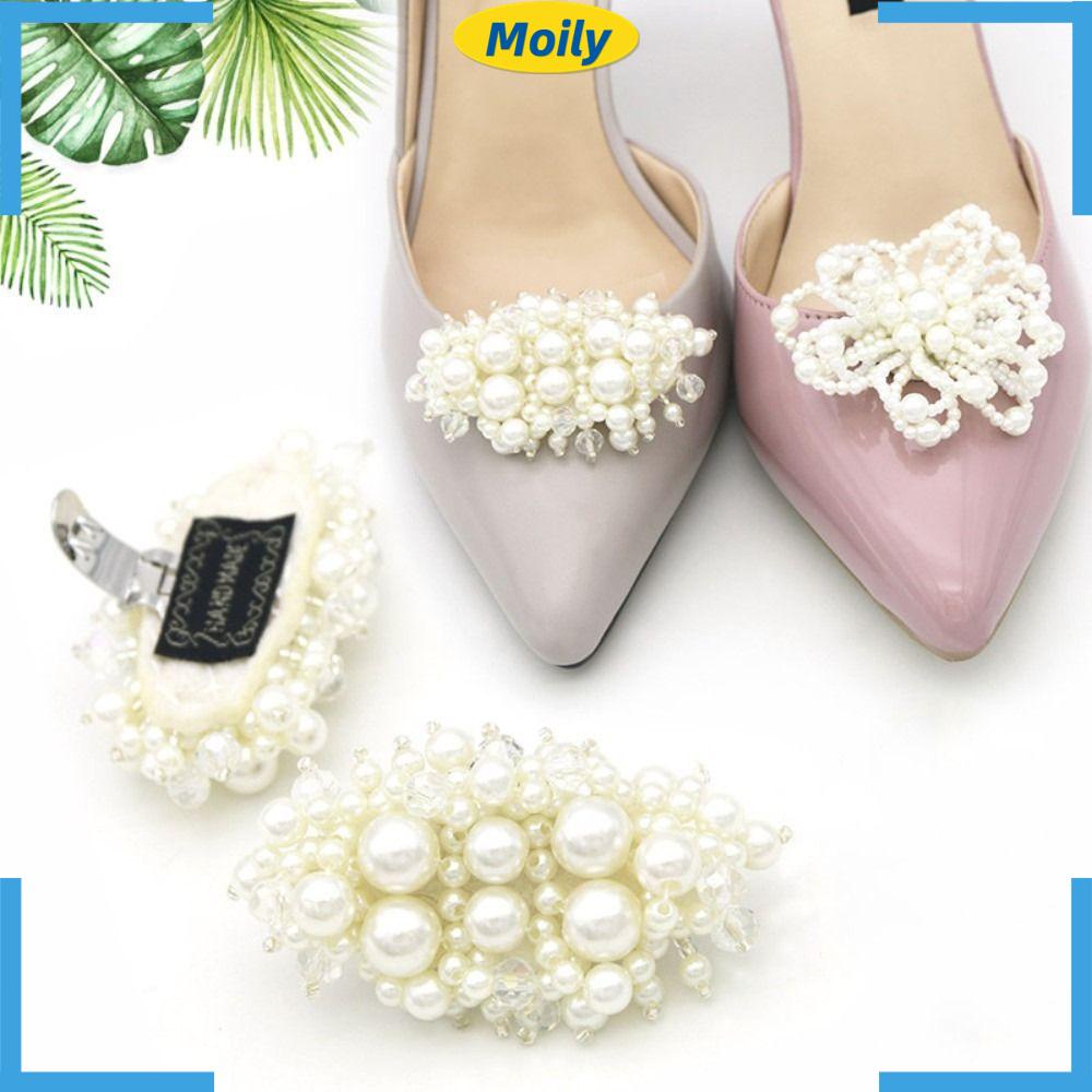 MOILYVN 1 Phụ Kiện Trang Trí Giày Cao Gót Cô Dâu Sang Trọng