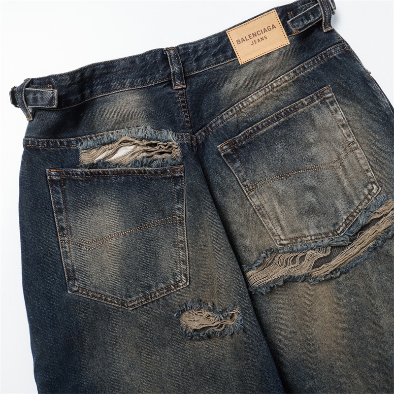 Quần Rách Ba88 Mới. Cùng một kiểu người nổi tiếng như những người nổi tiếng. Quá trình rửa sạch công nghiệp nặng nề