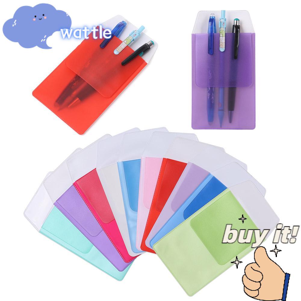 WATTLE Bộ 3 Túi Đựng Bút Bằng Nhựa PVC Ốp