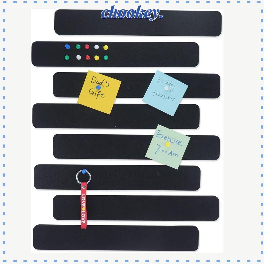 CHOOKEY Set 6 Dải Bảng Ghi Nhớ Tự Dính Gọn Nhẹ Trang Trí Tường Nhà / Văn Phòng