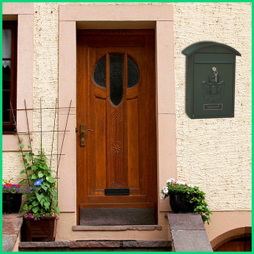 Hộp Thư Gắn Tường Bằng Kim Loại Sức Chứa Lớn Tiện Dụng