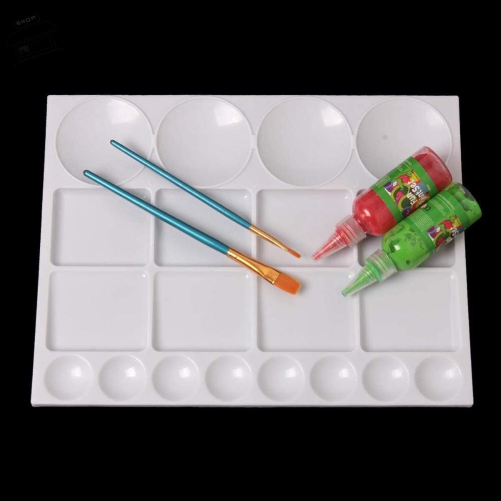 AUGUSTINA Khay Nhựa Đựng Màu Nước Vẽ Tranh Cho Người Lớn Và Trẻ Em