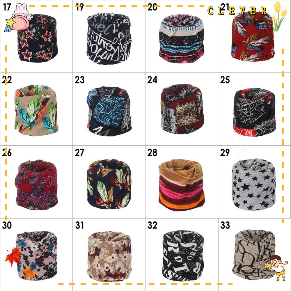 CLEVER Khăn Choàng Cổ Kiêm Mặt Nạ Chống Gió Giữ Ấm Mùa Đông