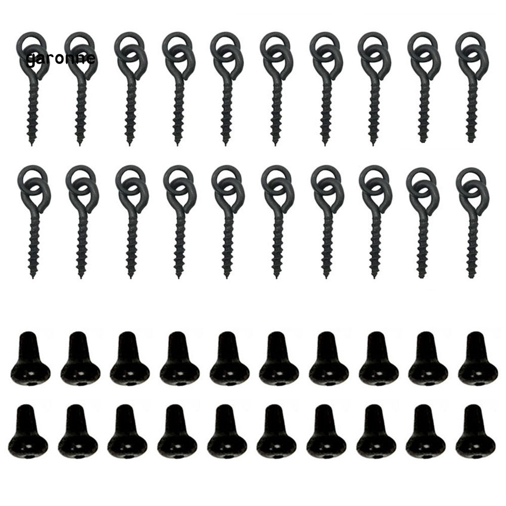 Set 20 Vòng Chặn Mồi Câu Cá Kèm 20 Ốc Vít