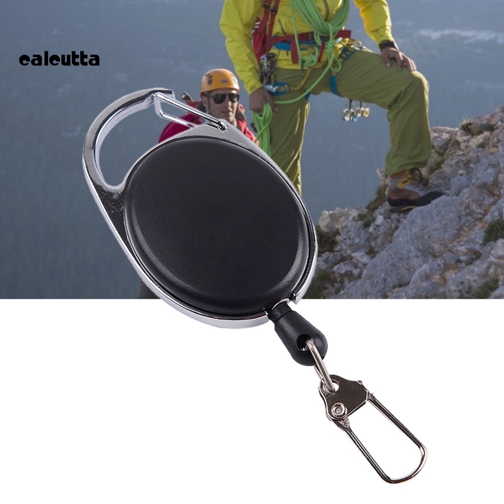 Móc Chìa Khóa Bằng Nylon Bền Chống Thất Lạc Có Kẹp Thu Gọn Tiện Dụng