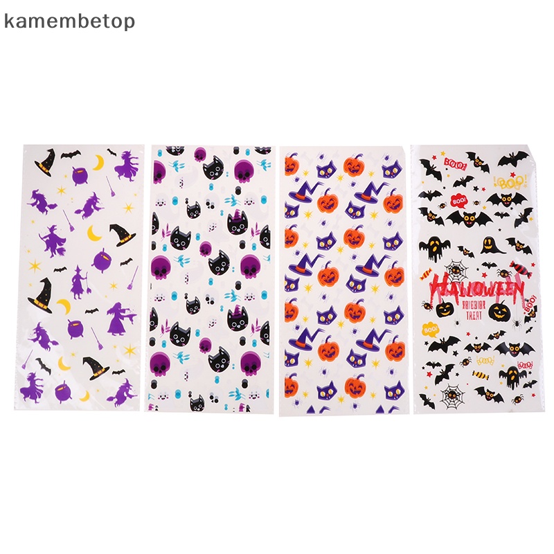 Bộ 50 Túi Nhựa Đựng Kẹo Phong Cách Halloween