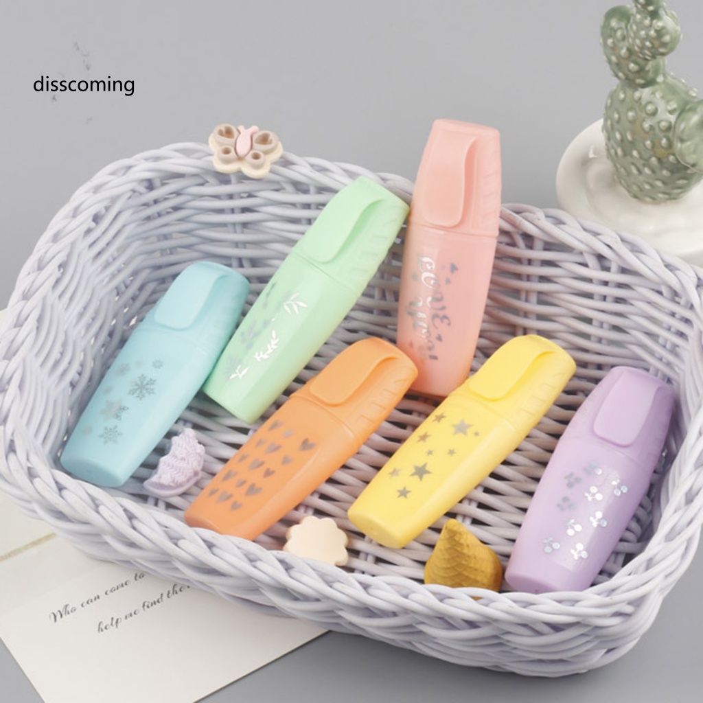 Áo Thun In Hình SL SL SL SL SL Thời Trang Cá Tính| Bộ Bút Bắt Sáng 6 Màu Nhanh Khô Không Cần Đục Lỗ Cho Học Sinh / Văn Phòng