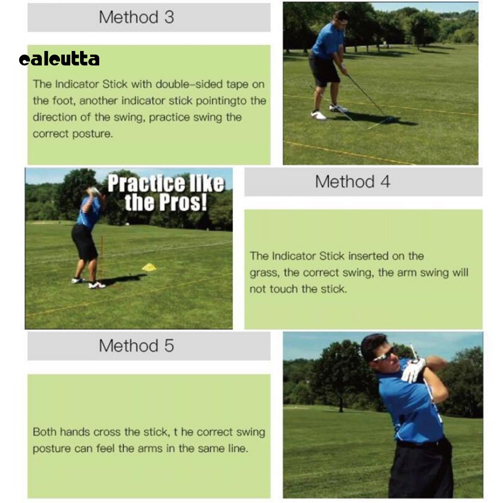 Bộ 2 Gậy Hỗ Trợ Luyện Tập Đánh Golf Có Thể Gấp Gọn Tiện Dụng