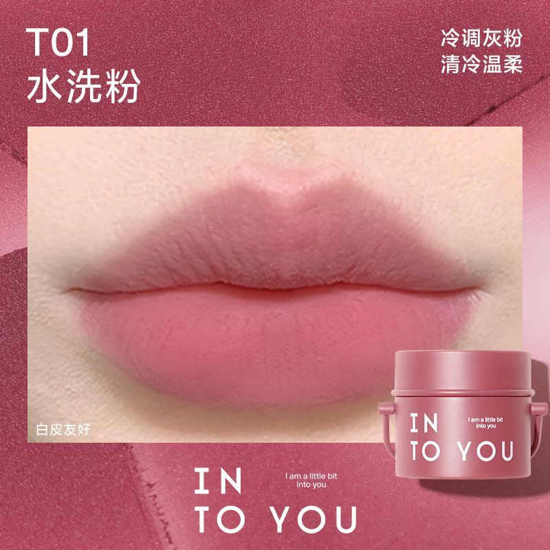 INTO YOU Son Môi Kiêm Má Hồng Dạng Thùng Đất Sét T01 T03