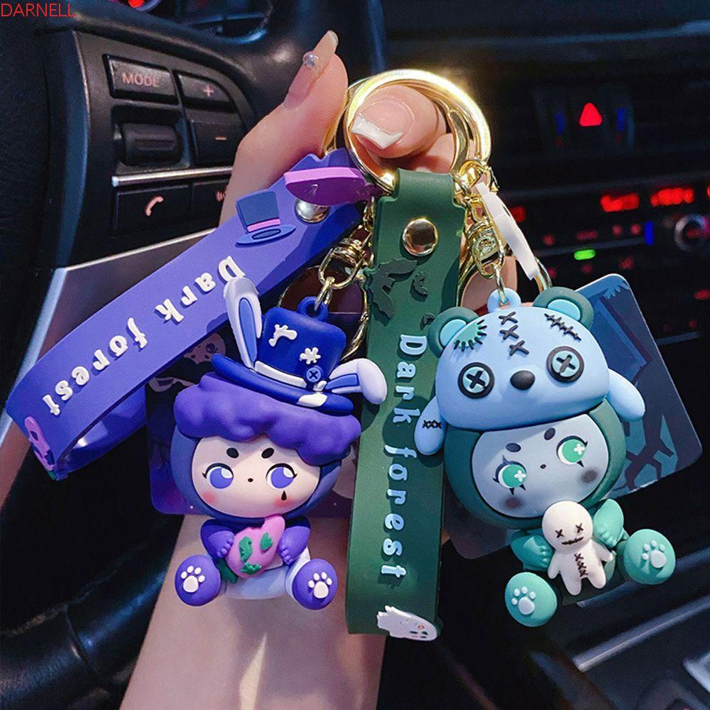 DARNELL Móc Khóa Hình Thỏ / Gấu Hoạt Hình Dễ Thương