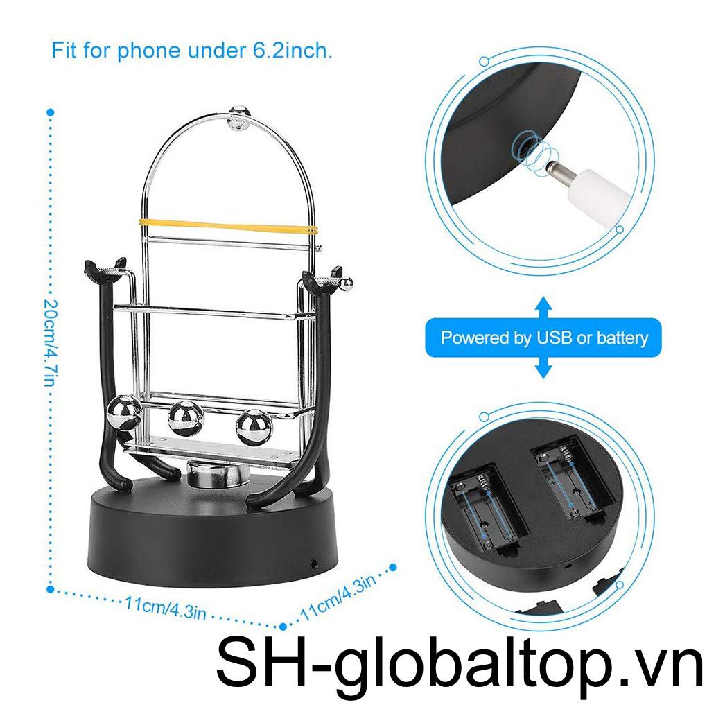 Giá Đỡ Điện Thoại / Máy Đếm Bước Chân Giao Diện USB Tiện Dụng Trang Trí Nhà Cửa /