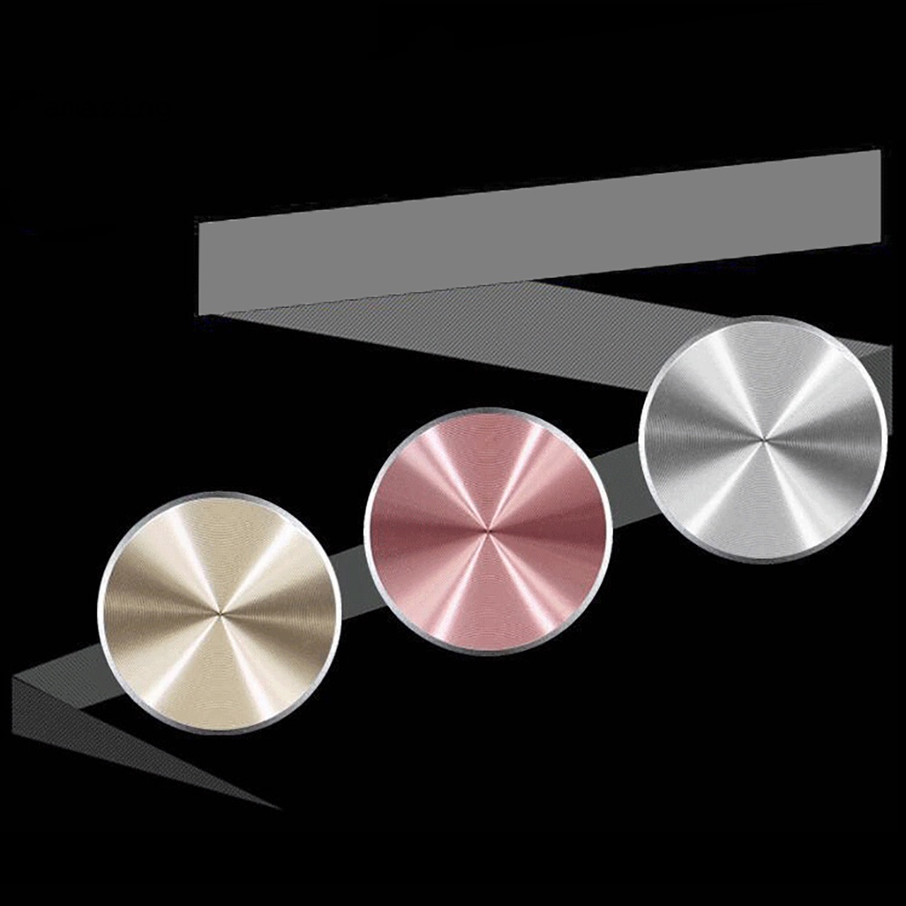 Set 4 Tấm Kim Loại Tròn Hít Nam Châm Tự Dính Thay Thế Cho Giá Đỡ Điện Thoại Di Động