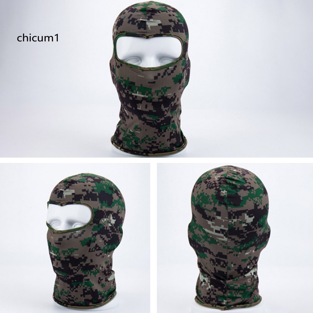 Mũ Che Mặt Chống Gió Thoáng Khí Họa Tiết Rằn Ri Unisex