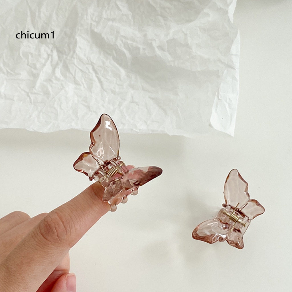 Kẹp Tóc Càng Cua Trong Suốt Đính Pha Lê Giả Cho Nữ