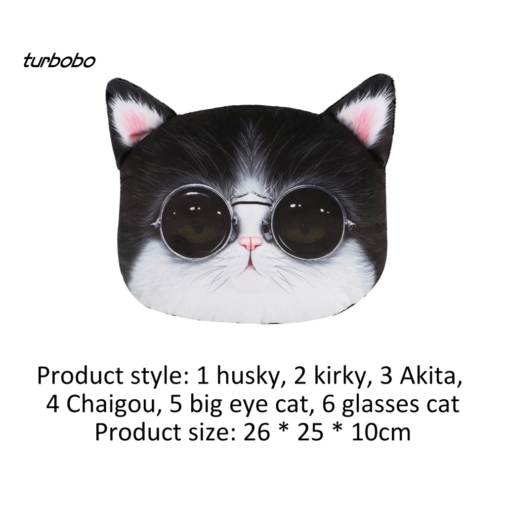 Gối Tựa Đầu Có Thể Tháo Rời In Họa Tiết Hoạt Hình Cún Cưng Dễ Thương Cho Xe Hơi