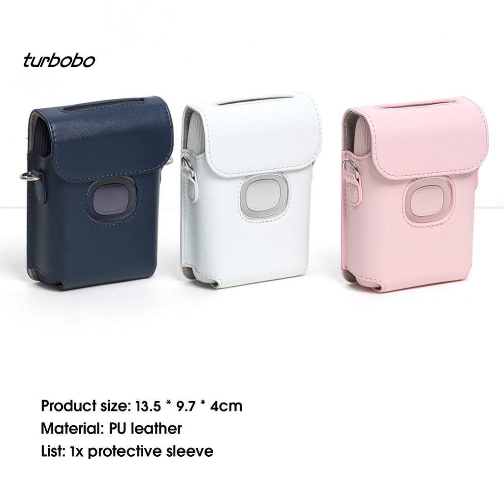 Túi Đeo Vai Giả Da Chống Sốc / Trầy Xước Thời Trang Sang Trọng Cho Máy In Mini Link 2