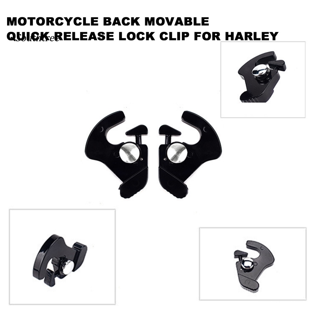 Bộ 2 Khung Giá Đỡ Hành Lý Có Thể Tháo Rời Bằng Nhôm Siêu Bền Tiện Dụng Cho Xe Máy