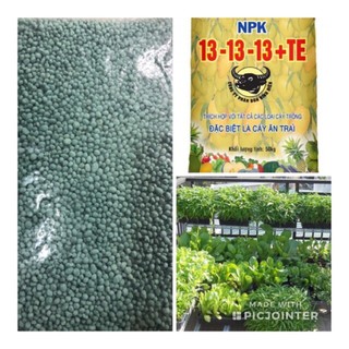 Phân bón đầu trâu npk 13-13-13 +te 500gr bón cho nhiều loại cây trồng