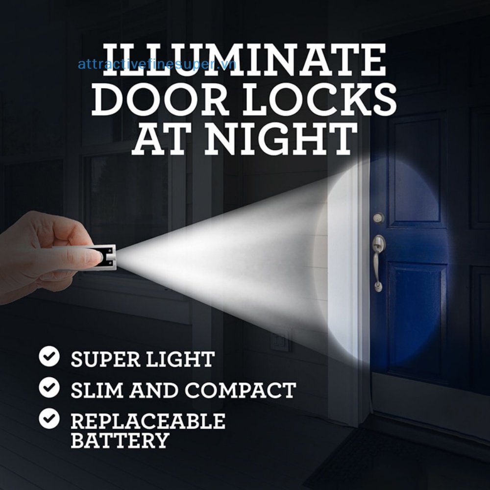 Afs Móc Khóa Đèn Pin LED Mini Bỏ Túi Tiện Lợi