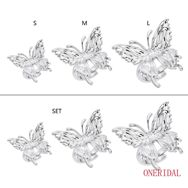 Nhẫn Thiết Kế Hình Bướm Có Thể Điều Chỉnh Thời Trang