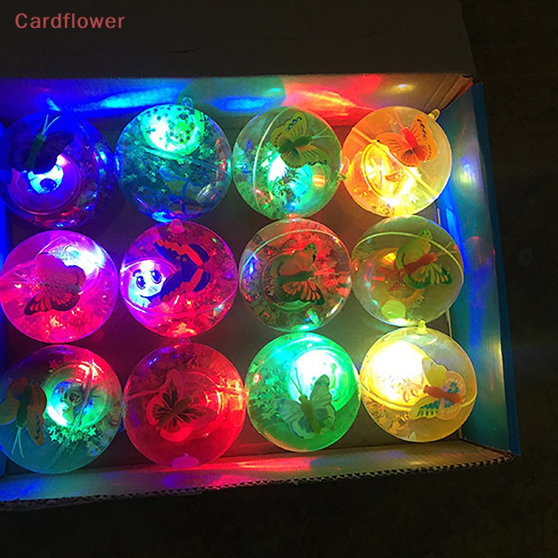 1 Quả Bóng Nảy Đàn Hồi Có Đèn LED Phát Sáng Nhiều Màu Cho Bé Mới