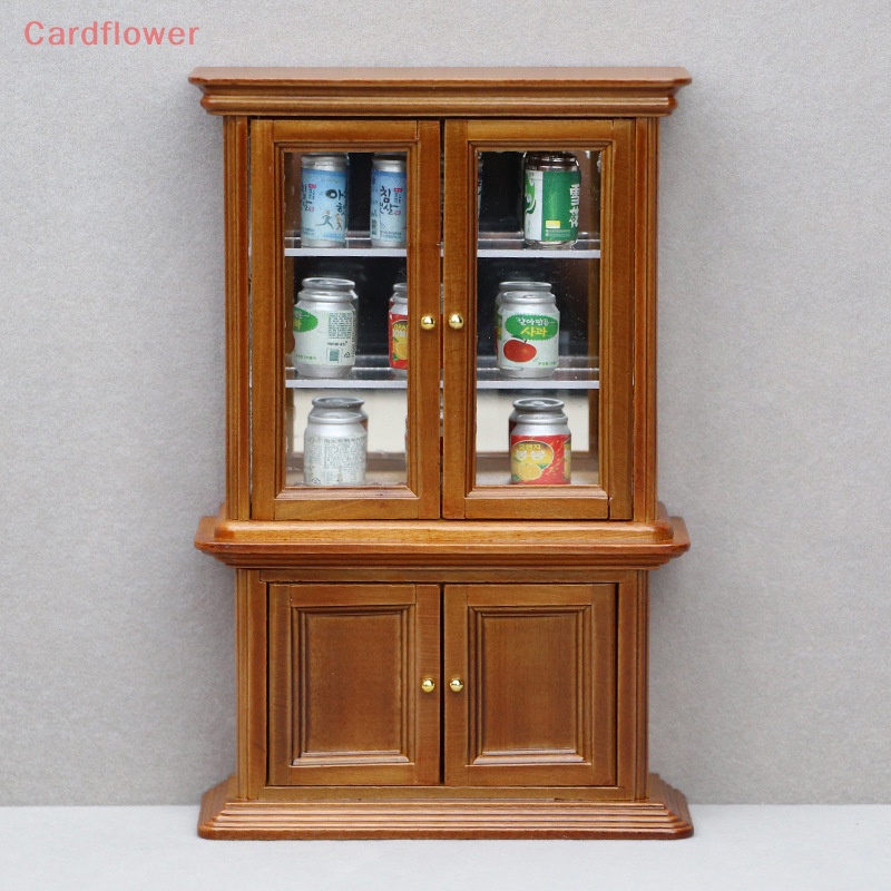 Mô Hình Tủ Kính Kèm Gương Trang Trí Nhà Búp Bê Tỷ Lệ 1: 12 Mới