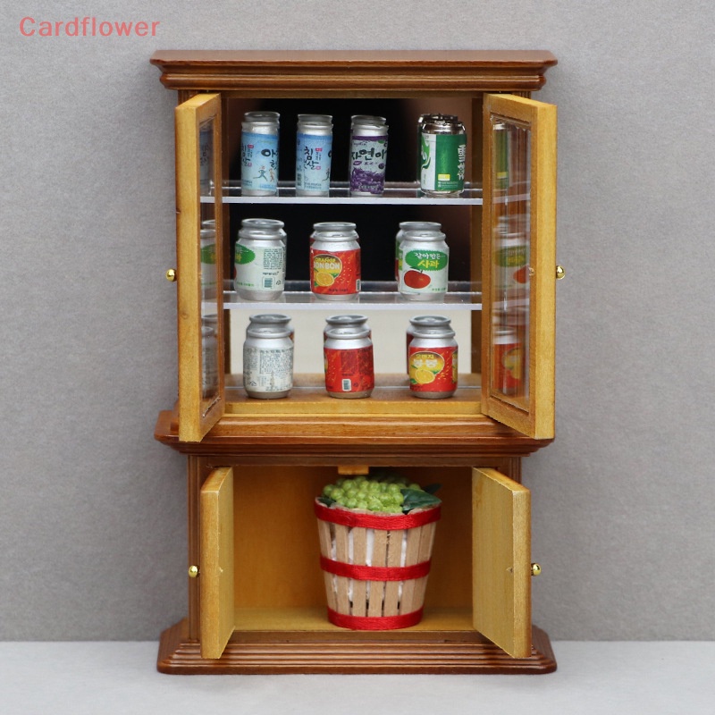 Mô Hình Tủ Kính Kèm Gương Trang Trí Nhà Búp Bê Tỷ Lệ 1: 12 Mới