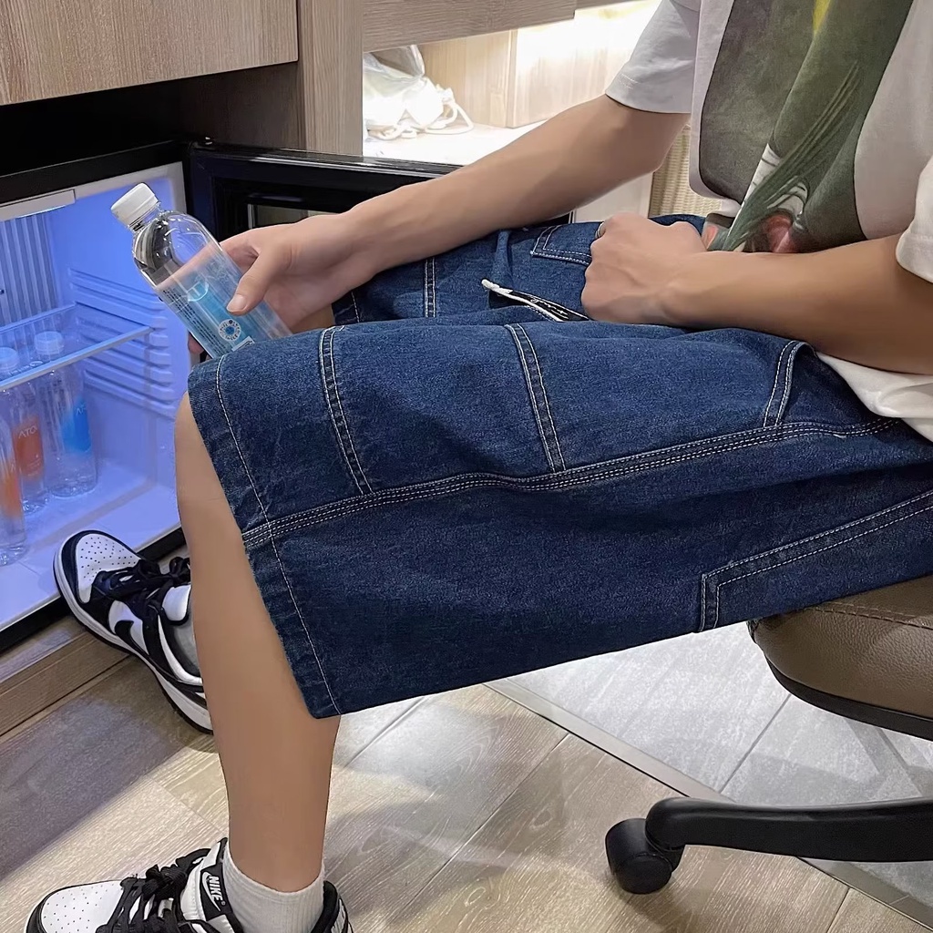 Quần Short Denim Phong Cách Đường Phố Nhật Bản Thời Trang Mùa Hè Mới 2023