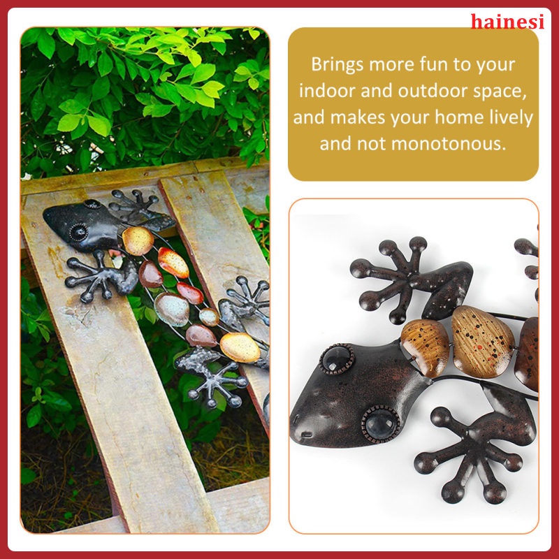 Tượng Thằn Lằn Kim Loại Treo Tường Trang Trí Phong Cách Vintage