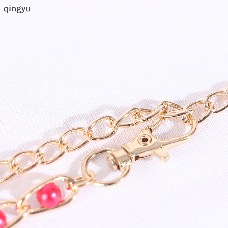 Thắt Lưng Dây Xích Đính Ngọc Trai Có Thể Điều Chỉnh Thời Trang Mới Cho Nữ